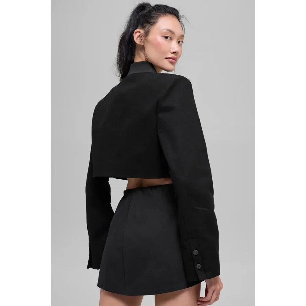 ALO Yoga Main Character Mini Skirt in Black